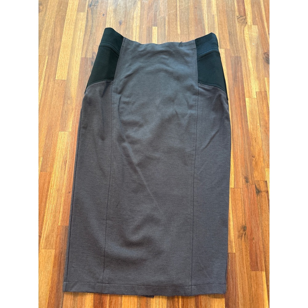 Iris Los Angeles Pencil Skirt Womens Small Grey Excellent Bodycon Midi Knit